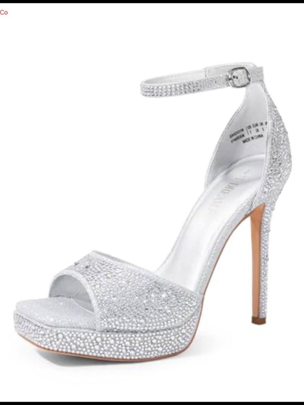 Women's Platform Stiletto Heel Rhinestone Ankle Strap Sandals
